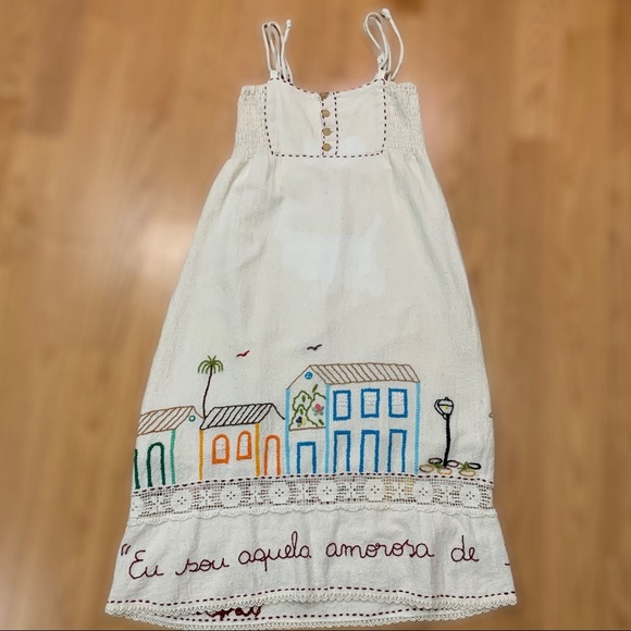 Vintage Embroidered Beach Summer Dress - Picture 3 of 11